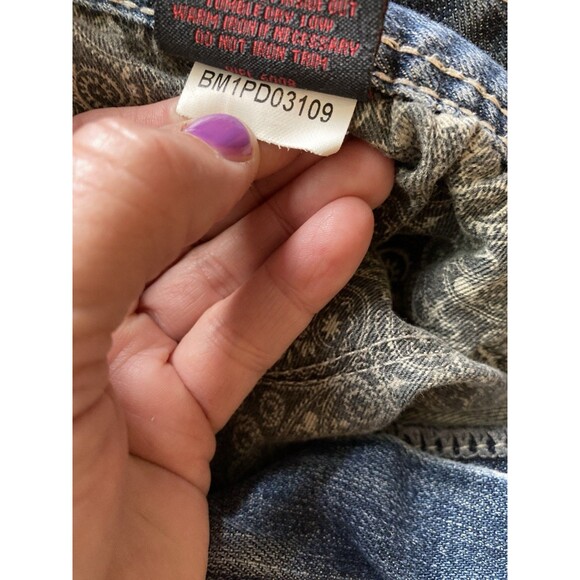 Rock & Roll Cowboy Jeans Men's 38X32 Pistol Straight Denim Western Work Worn In - Picture 12 of 12